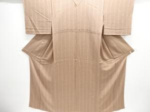 縮緬地　菱に花模様単衣小紋着物